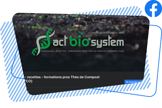 Groupe Facebook sur la culture organique act bio system par terralba