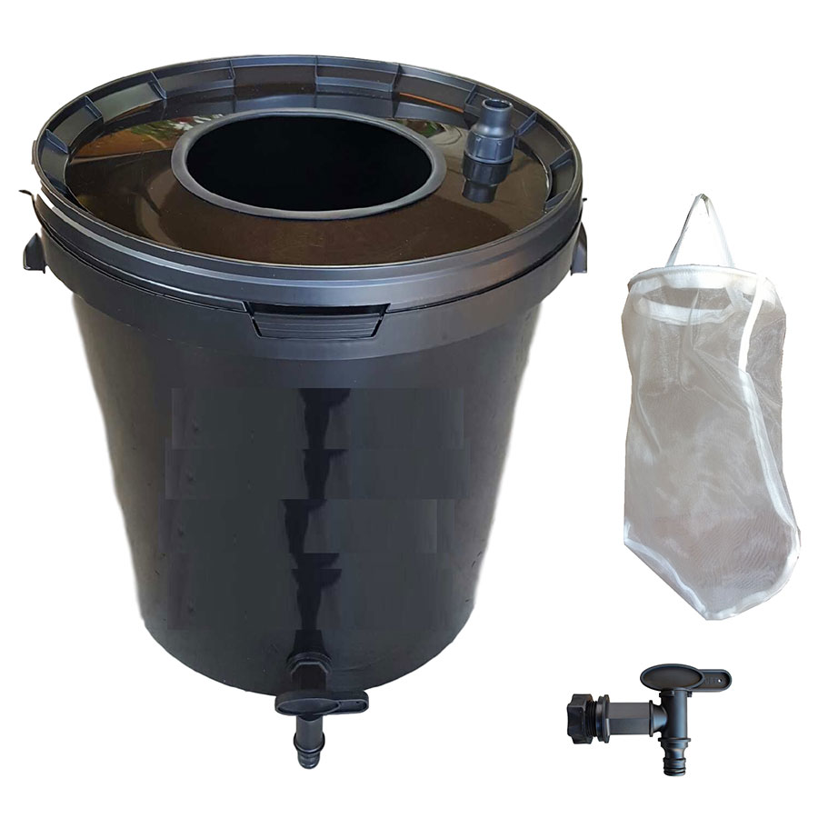 Fermenteur Kit Complet BLANC ou NOIR : filtre, robinet