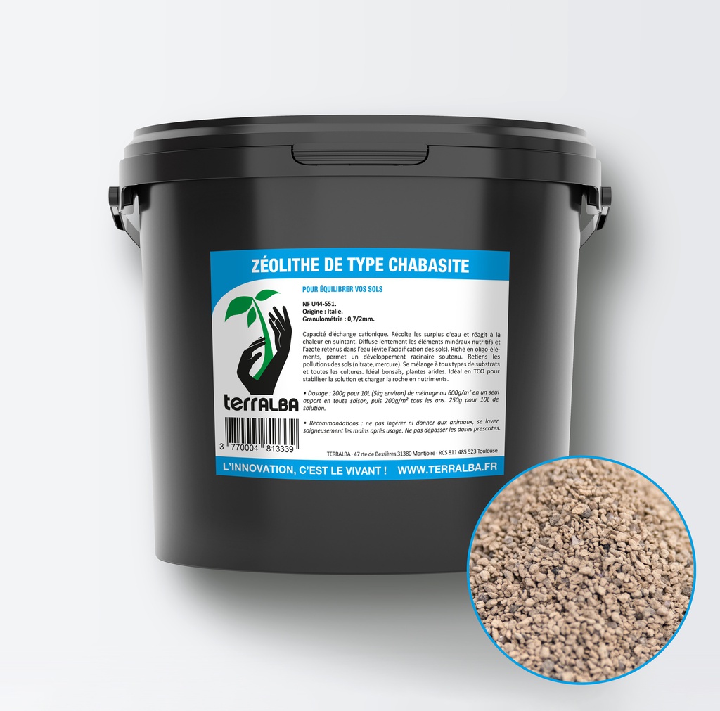 Chabasite Zeolite 0.7-2mm: Natural Soil Pollution Control &amp; Water Retention