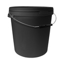 SEAU + COUVERCLE NOIR avec anse (33L)